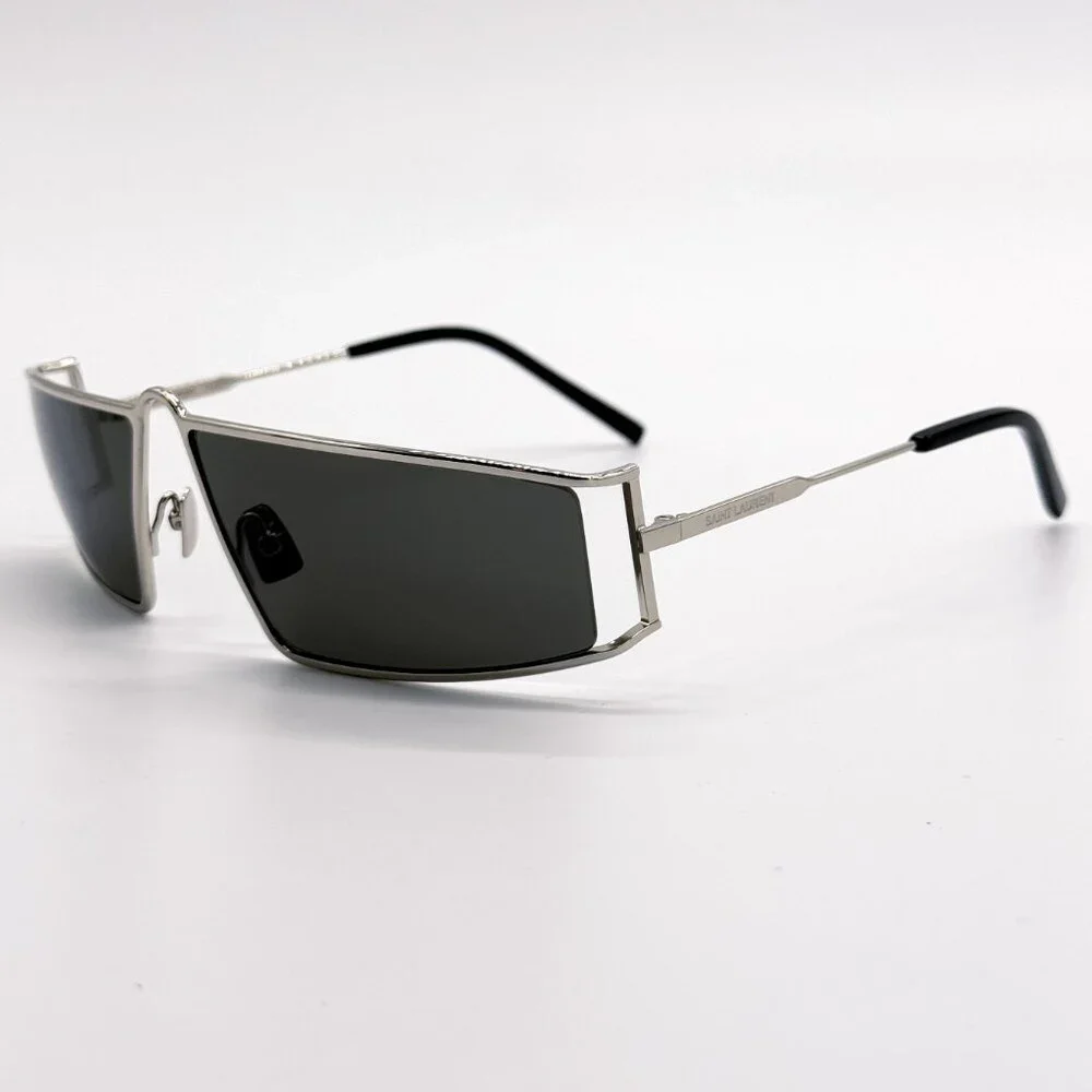 NEW SAINT LAURENT SL 606 002 SILVER SL606 002 WOMEN SUNGLASSES SAINT LAURENT